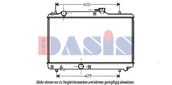 AKS DASIS Радиатор, охлаждение двигателя 320390N